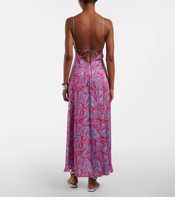 Robe longue imprimée Denise | Poupette St Barth