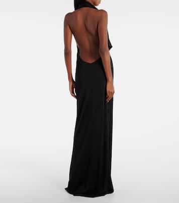 فستان سهرة من الجيرسيه الدرابيه Roza | Khaite