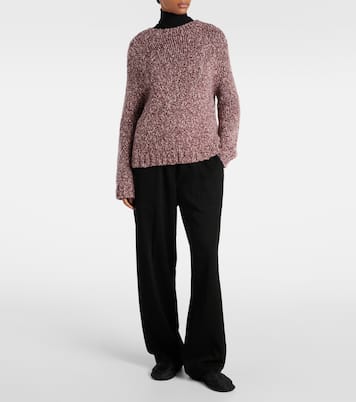 Slippers Frances in jacquard floreale | The Row