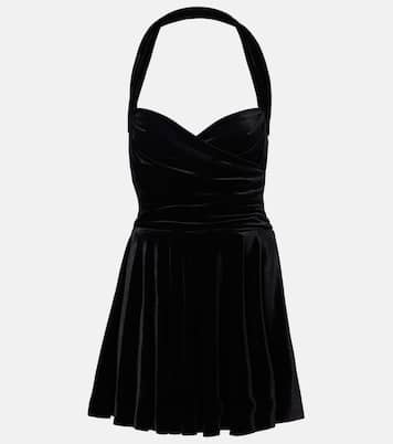 Bustier-Kleid Cayla aus Samt | Norma Kamali