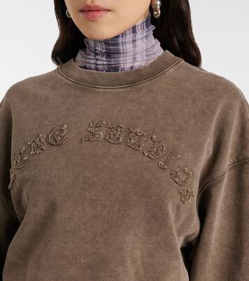 Cropped-Sweatshirt aus Baumwoll-Jersey | Acne Studios