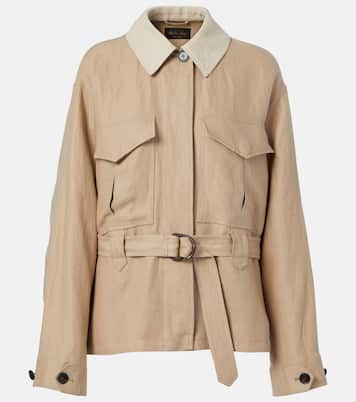 Jacke Dillon aus Leinen-Crêpe | Loro Piana