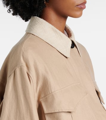 Jacke Dillon aus Leinen-Crêpe | Loro Piana