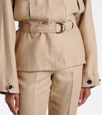 Jacke Dillon aus Leinen-Crêpe | Loro Piana