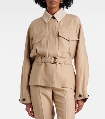 Jacke Dillon aus Leinen-Crêpe | Loro Piana
