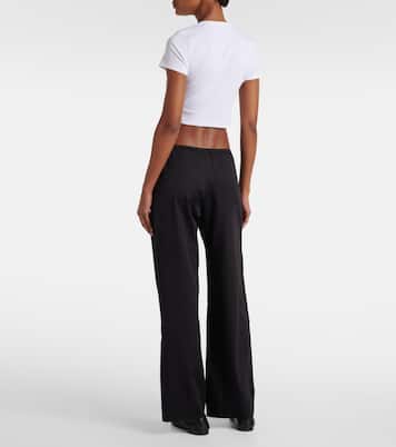 Weite Mid-Rise-Hose Yoko aus Baumwolle | Leset