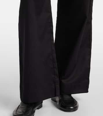 Weite Mid-Rise-Hose Yoko aus Baumwolle | Leset