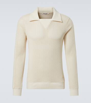 Song cotton mesh polo shirt | Wales Bonner