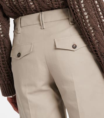 Bermuda en coton et lin | Brunello Cucinelli