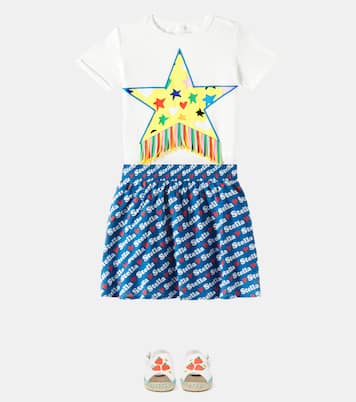 Falda de algodón estampada | Stella McCartney Kids