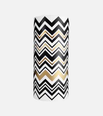 Zigzag Gold Tall vase | Missoni