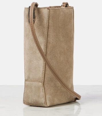 Borsa a tracolla Mini in suede | Brunello Cucinelli
