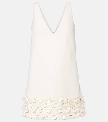 Bridal Verziertes Minikleid aus Crêpe | Self-Portrait