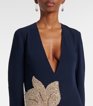 Verziertes Maxikleid Jennis aus Crêpe | Costarellos