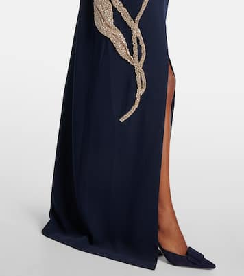 Verziertes Maxikleid Jennis aus Crêpe | Costarellos