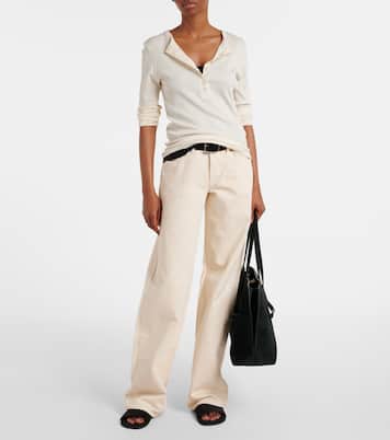 Mid-Rise Wide-Leg Jeans Mica | Slvrlake