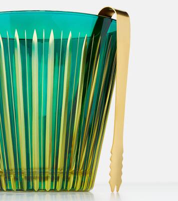Prism ice bucket and tongs set | L'Objet