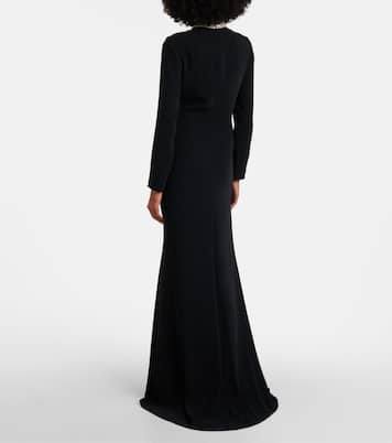 Robe Dellana aus Crêpe mit Kristallen | Costarellos