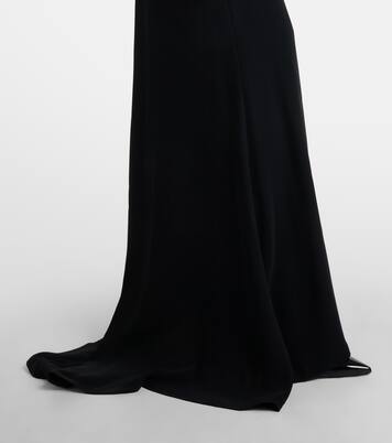 Robe Dellana aus Crêpe mit Kristallen | Costarellos