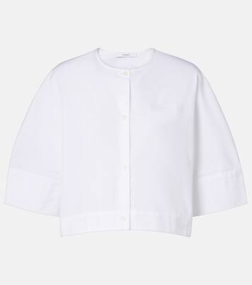 Logo cropped cotton poplin shirt | Givenchy