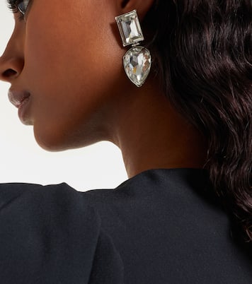 Crystal-embellished earrings  | McQueen