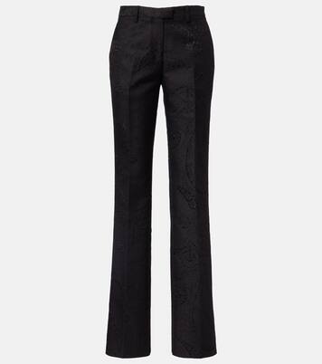Paisley jacquard bootcut pants | Etro