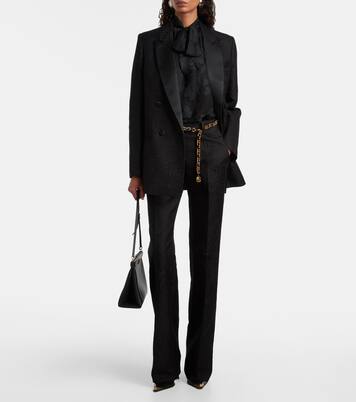 Paisley jacquard bootcut pants | Etro