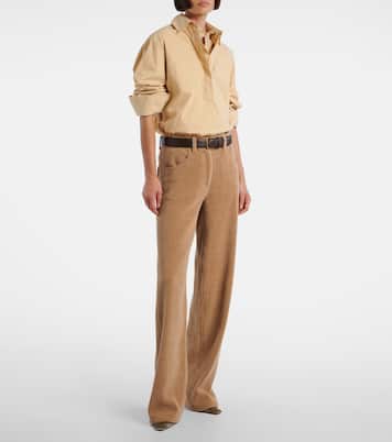 Carla 80 velvet pumps | The Row