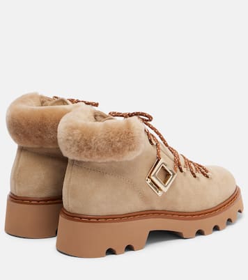 Schnürstiefel Viv' Rangers aus Veloursleder | Roger Vivier