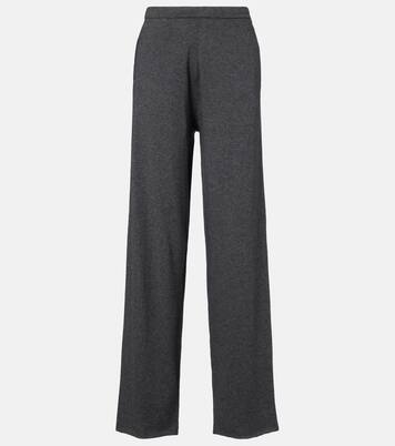 N°353 Relax cotton-blend straight pants | Extreme Cashmere