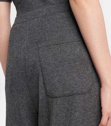 N°353 Relax cotton-blend straight pants | Extreme Cashmere