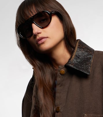 Occhiali da sole aviator con logo | Prada