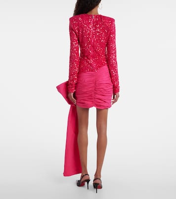 Bow-detail sequined minidress | Rotate