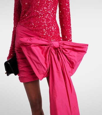 Bow-detail sequined minidress | Rotate