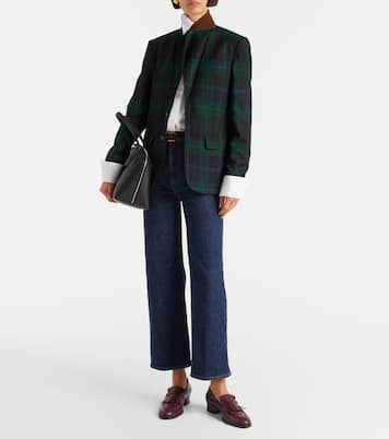 High-Rise Wide-Leg Cropped Jeans | Frame