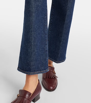 High-Rise Wide-Leg Cropped Jeans | Frame