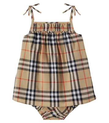 Baby Set aus Kleid und Höschen aus Baumwolle | Burberry Kids