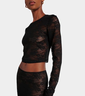 Rona cropped lace top | Bananhot