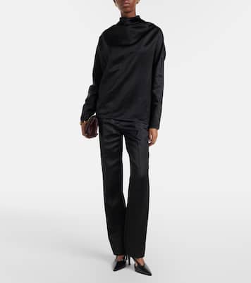 Bluse aus Satin | Toteme
