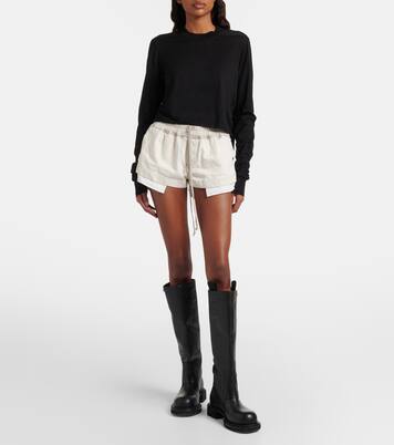 Cotton jersey shorts | Rick Owens