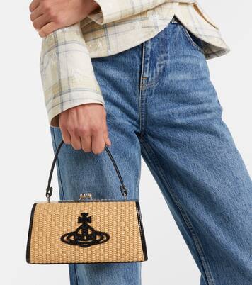 Doll XL raffia-effect top-handle bag | Vivienne Westwood
