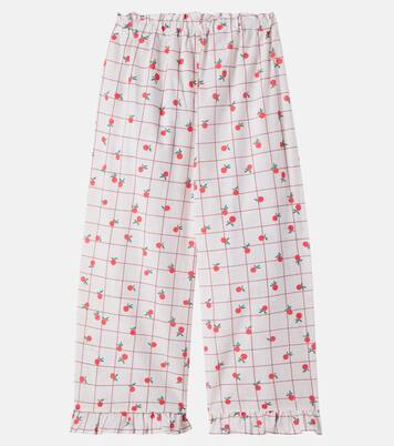Jane printed ruffled cotton pants | Cozmo