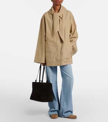 Tote Bag Florence Large aus Veloursleder | DeMellier