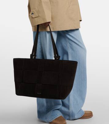 Tote Bag Florence Large aus Veloursleder | DeMellier