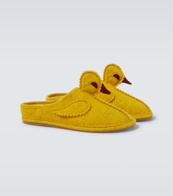 Wool-blend slippers | Bode