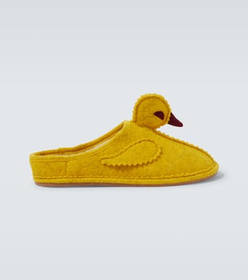Wool-blend slippers | Bode
