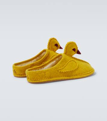 Wool-blend slippers | Bode