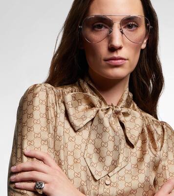 Guccissima GG aviator sunglasses | Gucci