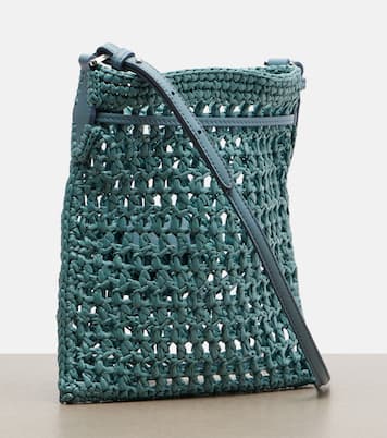EBL Mini raffia-effect bucket bag | Tod's