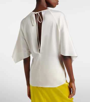 Open-back satin top | Stella McCartney